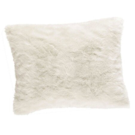 Poduszka dekoracyjna, sztuczne futro, 45x30 cm