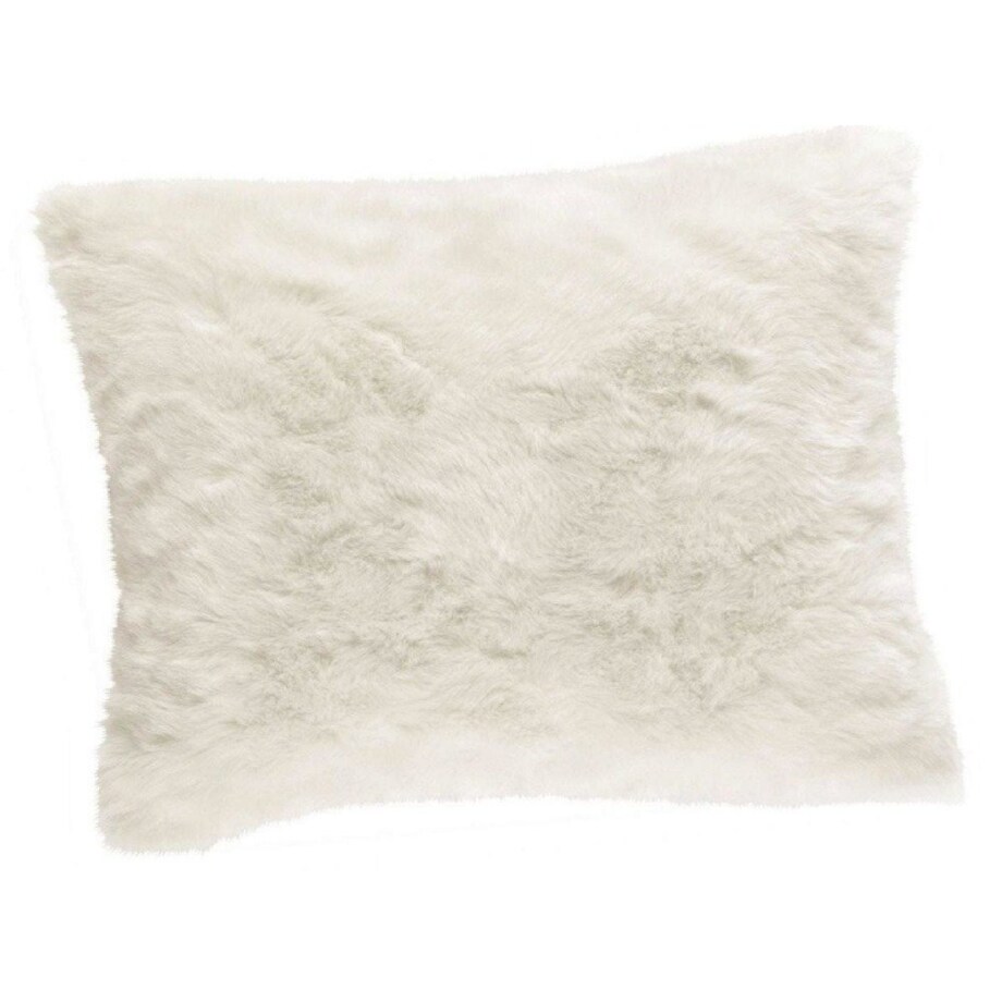 Poduszka dekoracyjna, sztuczne futro, 45x30 cm