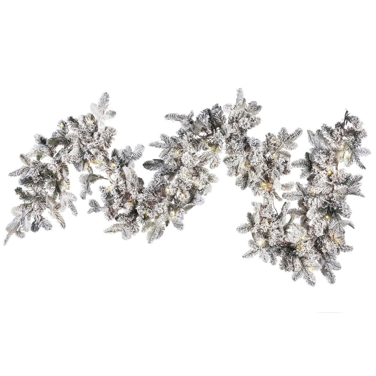 Ośnieżona świąteczna girlanda LED 180 cm biała SUNDO