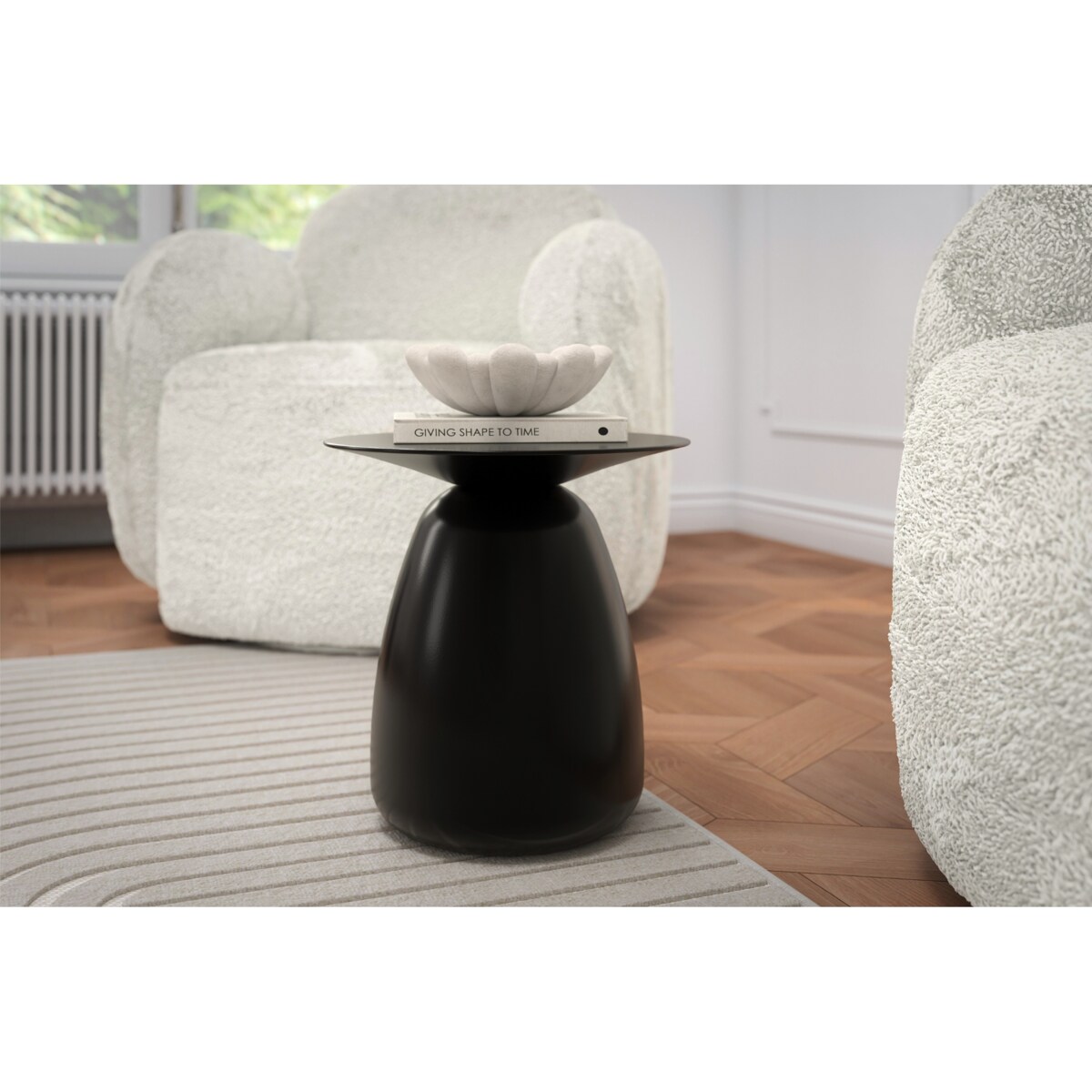 Stolik drewniany różne kolory Baobab 34, kolor czarny