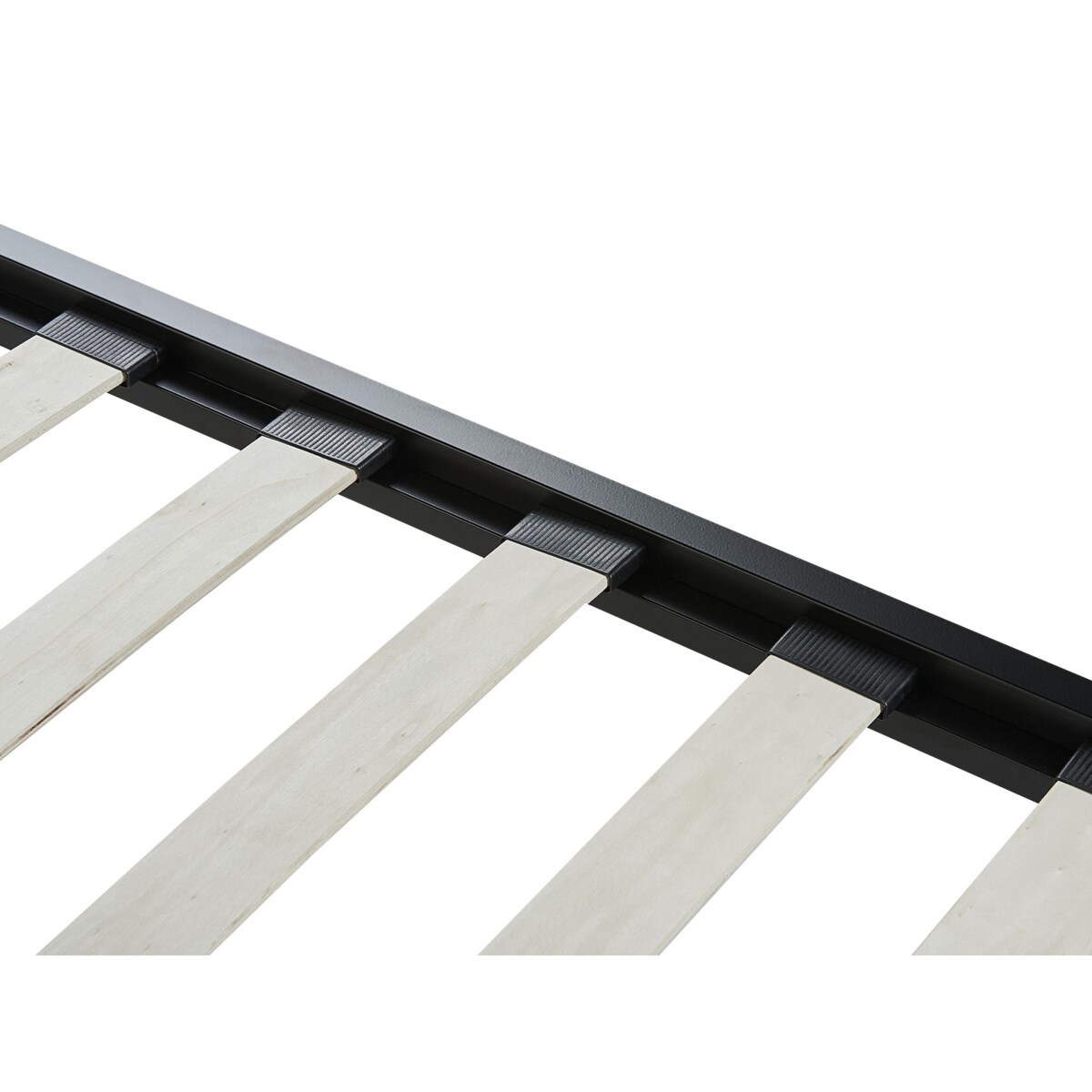 Łóżko metalowe 180 x 200 cm czarne CUSSET