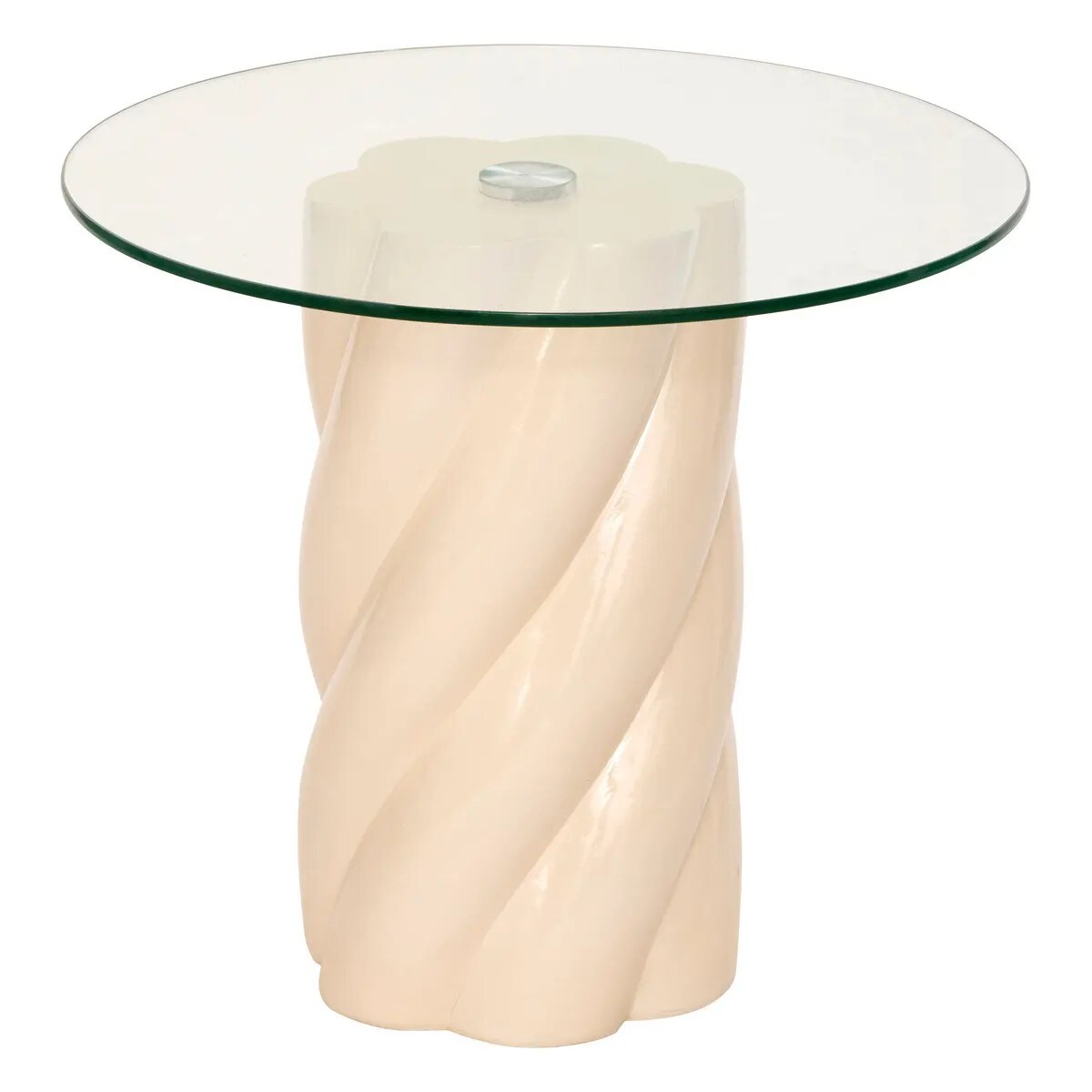 Stolik kawowy ceramiczny ze szklanym blatem Torsie