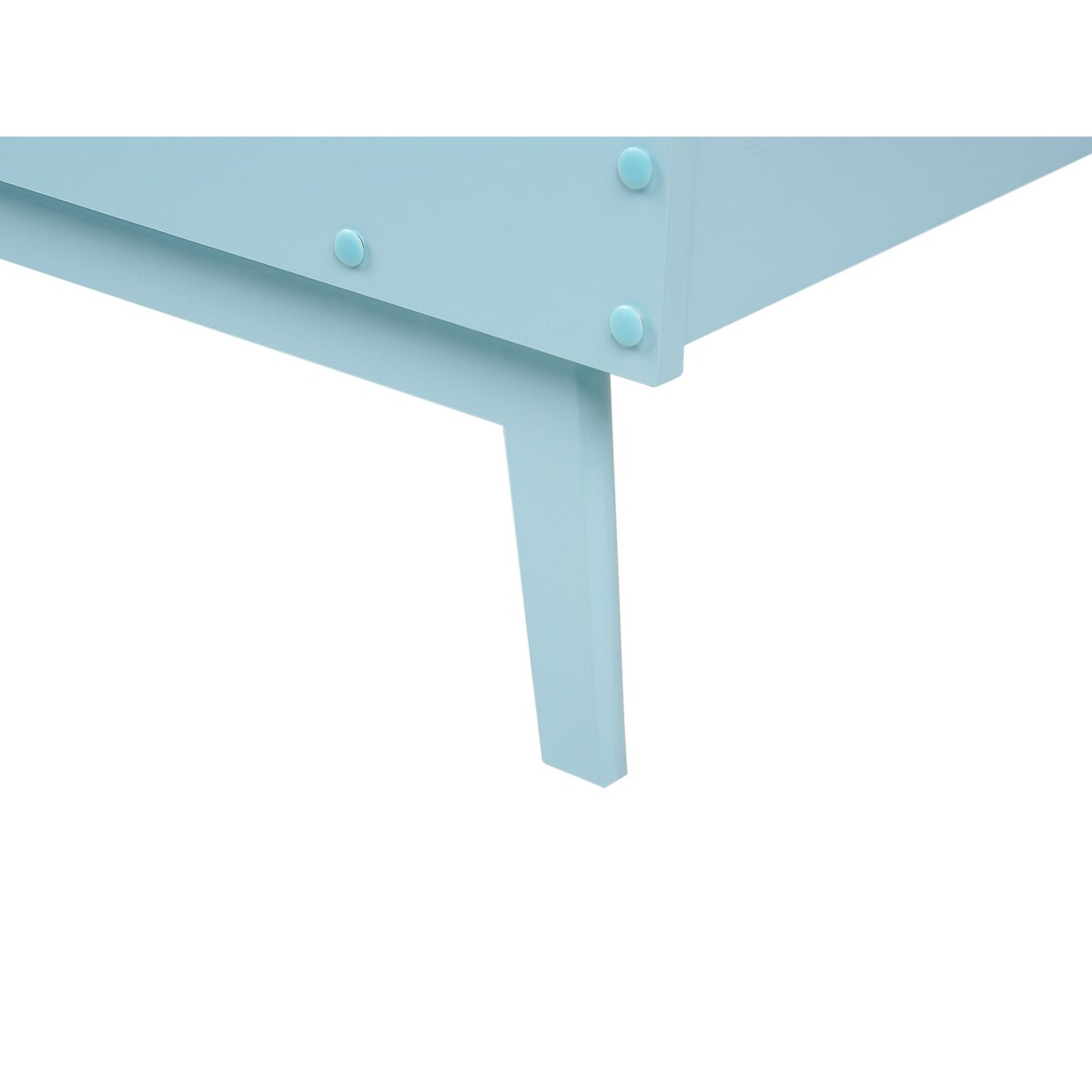 Łóżko drewniane 90 x 200 cm błękitne BONNAC