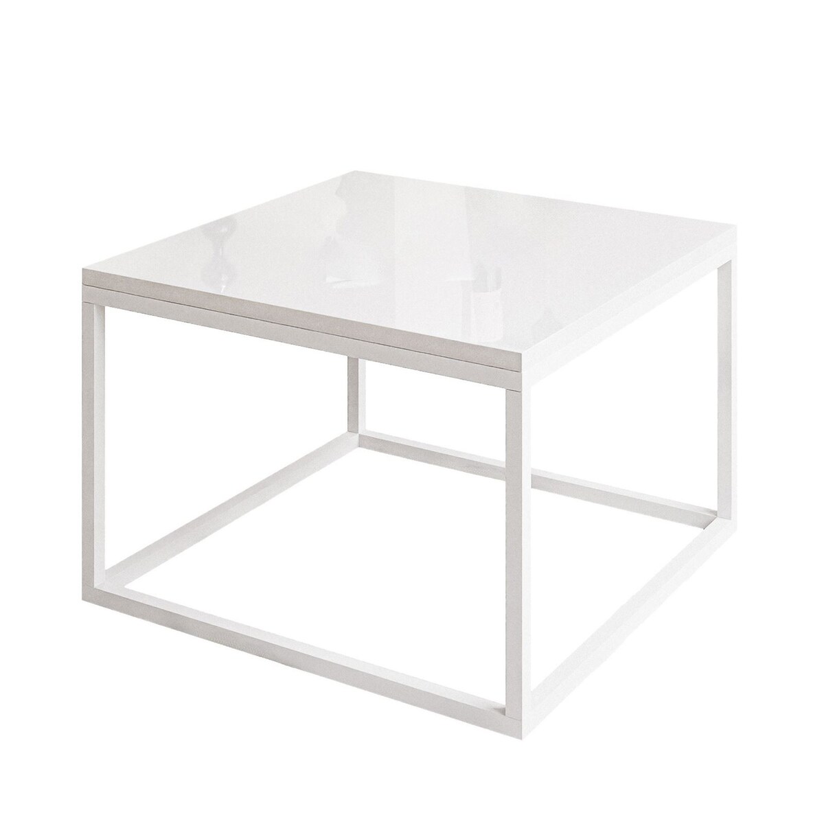 Stolik kawowy YOSHI 60 cm biały połysk