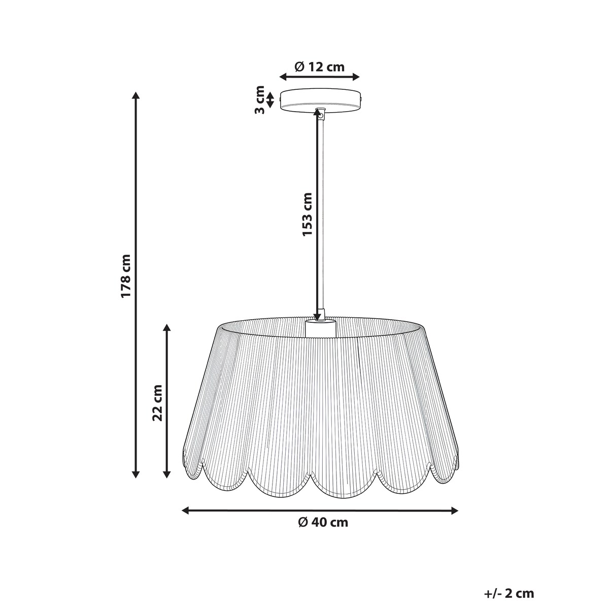 Lampa wisząca SEBAKWE Papierowa plecionka Jasnobeżowy