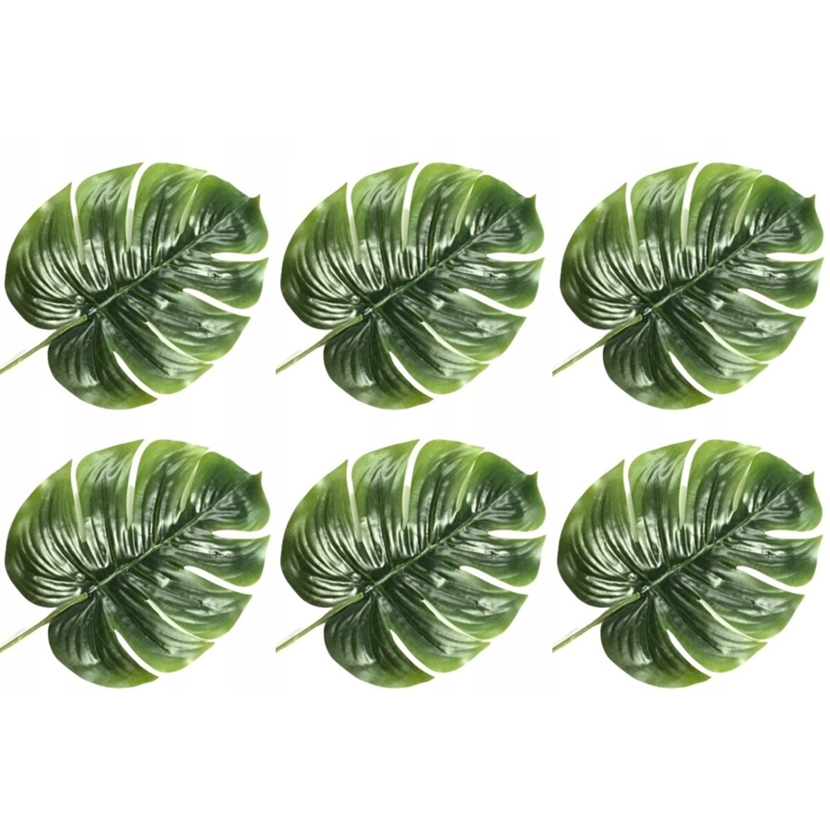 SZTUCZNY LIŚĆ gumowany ZIELONY na bukiet stroik 6x