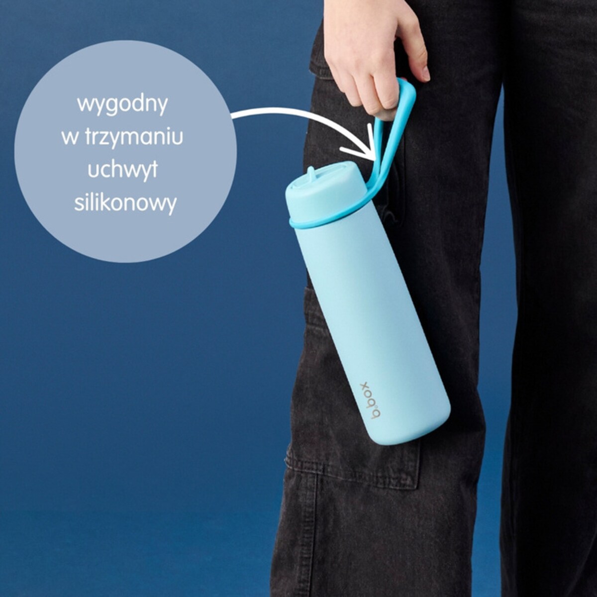 Butelka termiczna ze składanym ustnikiem - termos 690 ml dla dzieci i dorosłych Pink Paradise b.box