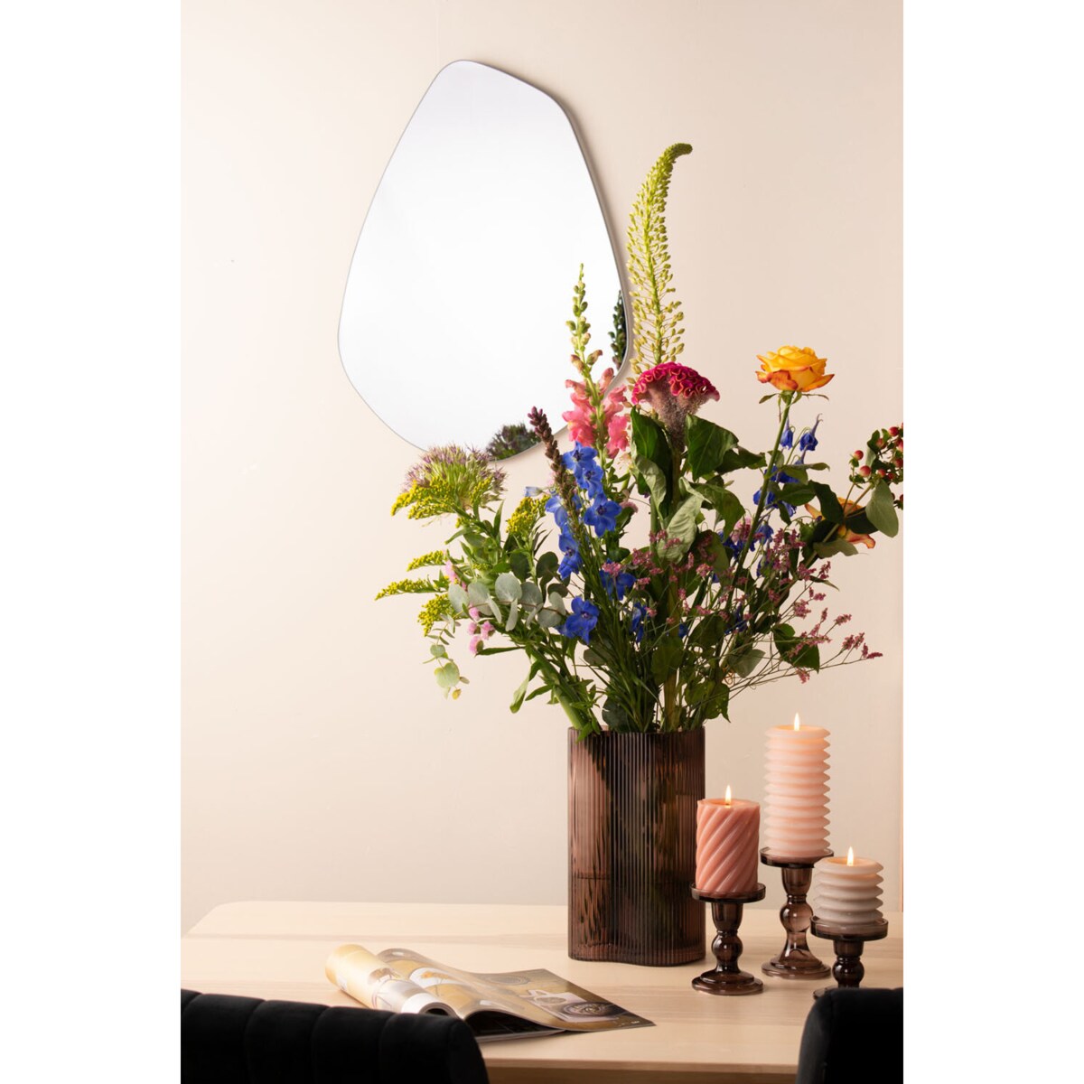 Świecznik na szklanej nóżce, MOSS, Ø 8,5 cm