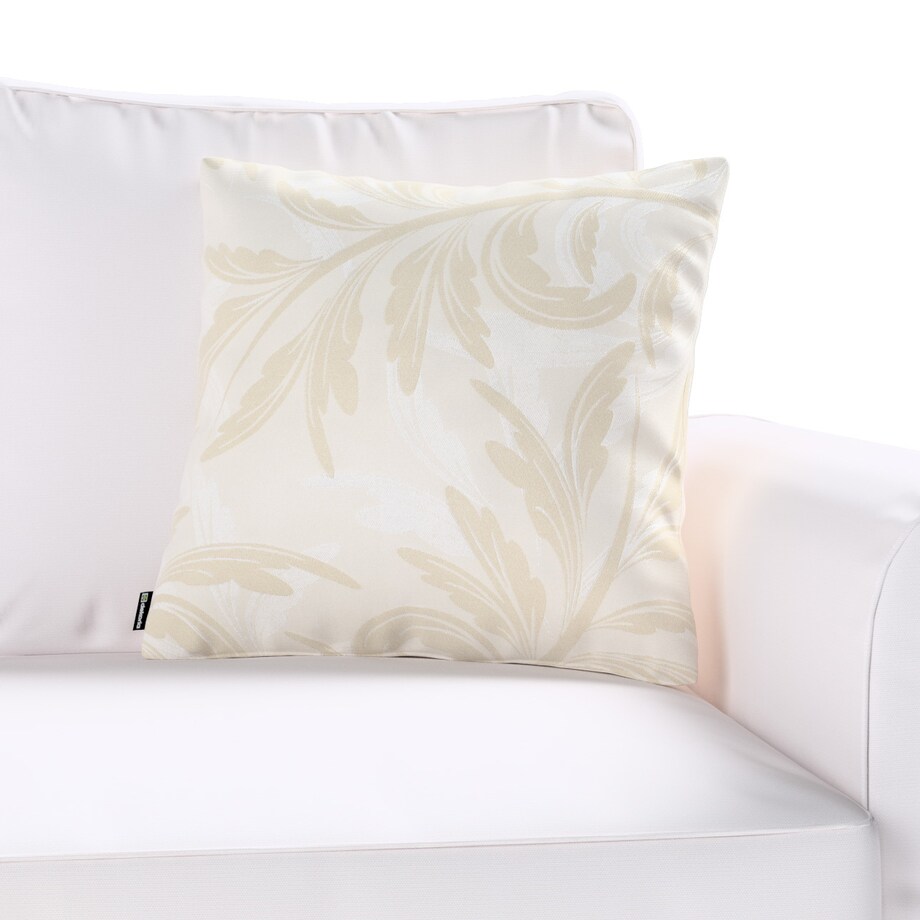 Poszewka Kinga na poduszkę 50x50 ecru liście akantu