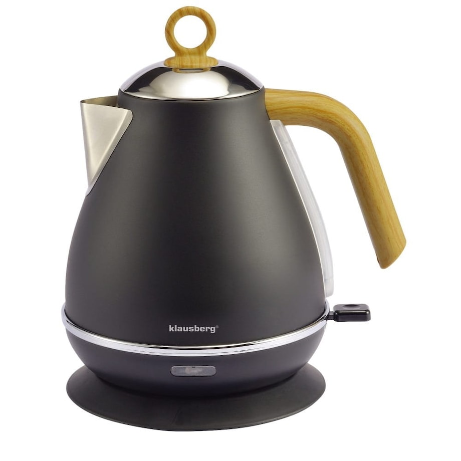 Czajnik elektryczny ze stali nierdzewnej 1.7L czarny KLAUSBERG