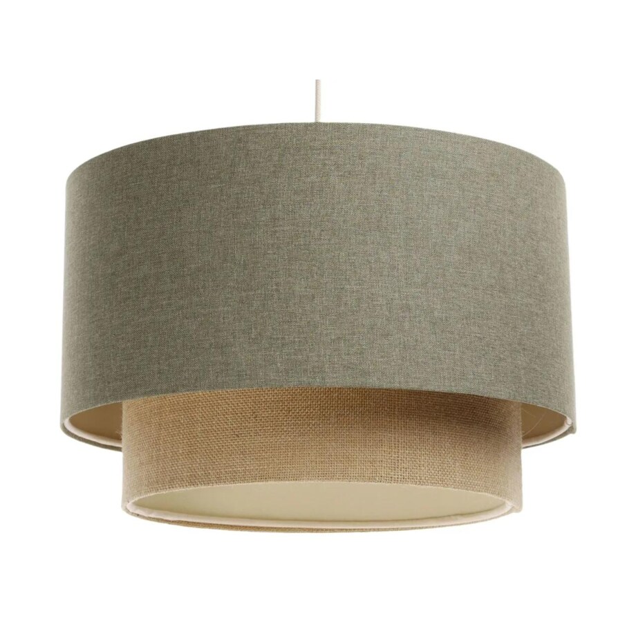 Lampa wisząca ERUTAN DOUBLE 40 zielona/beżowa