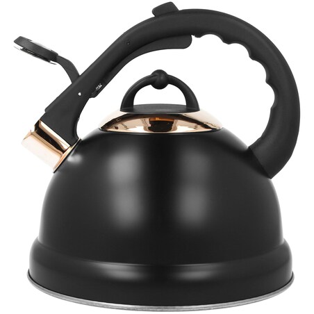 Czajnik stalowy 2.7L indukcja gaz BRUNBESTE czarny Rose Gold BB-2419