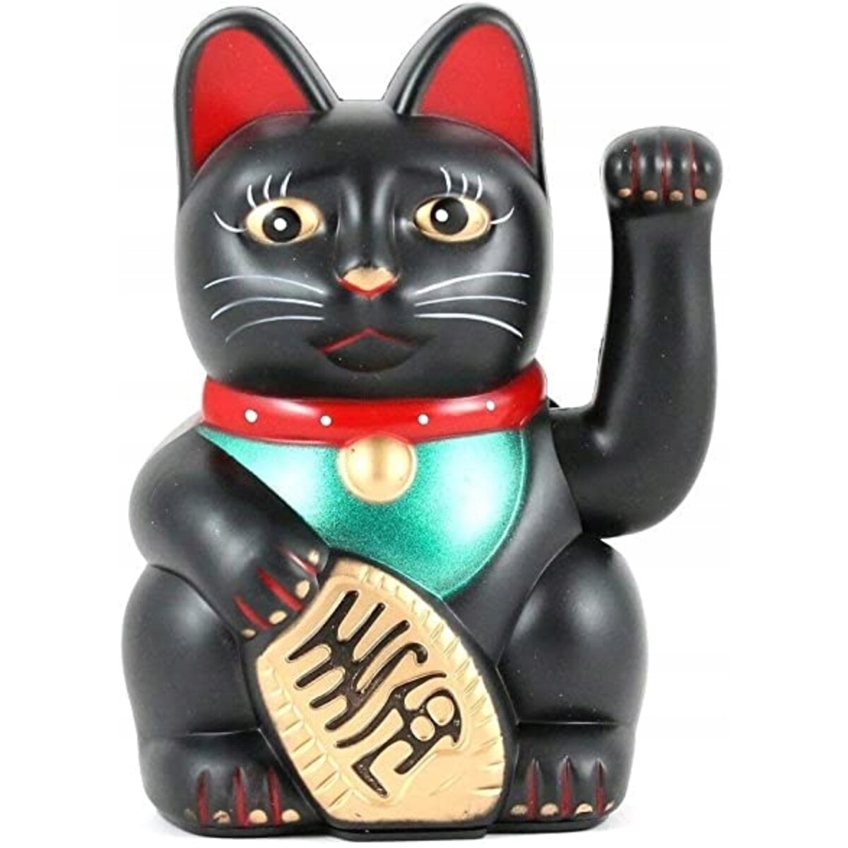 JAPOŃSKI KOT MANEKI-NEKO CHIŃSKI SZCZĘŚCIA FIGURKA KOTA RUCHOMA ŁAPKA 15 CM