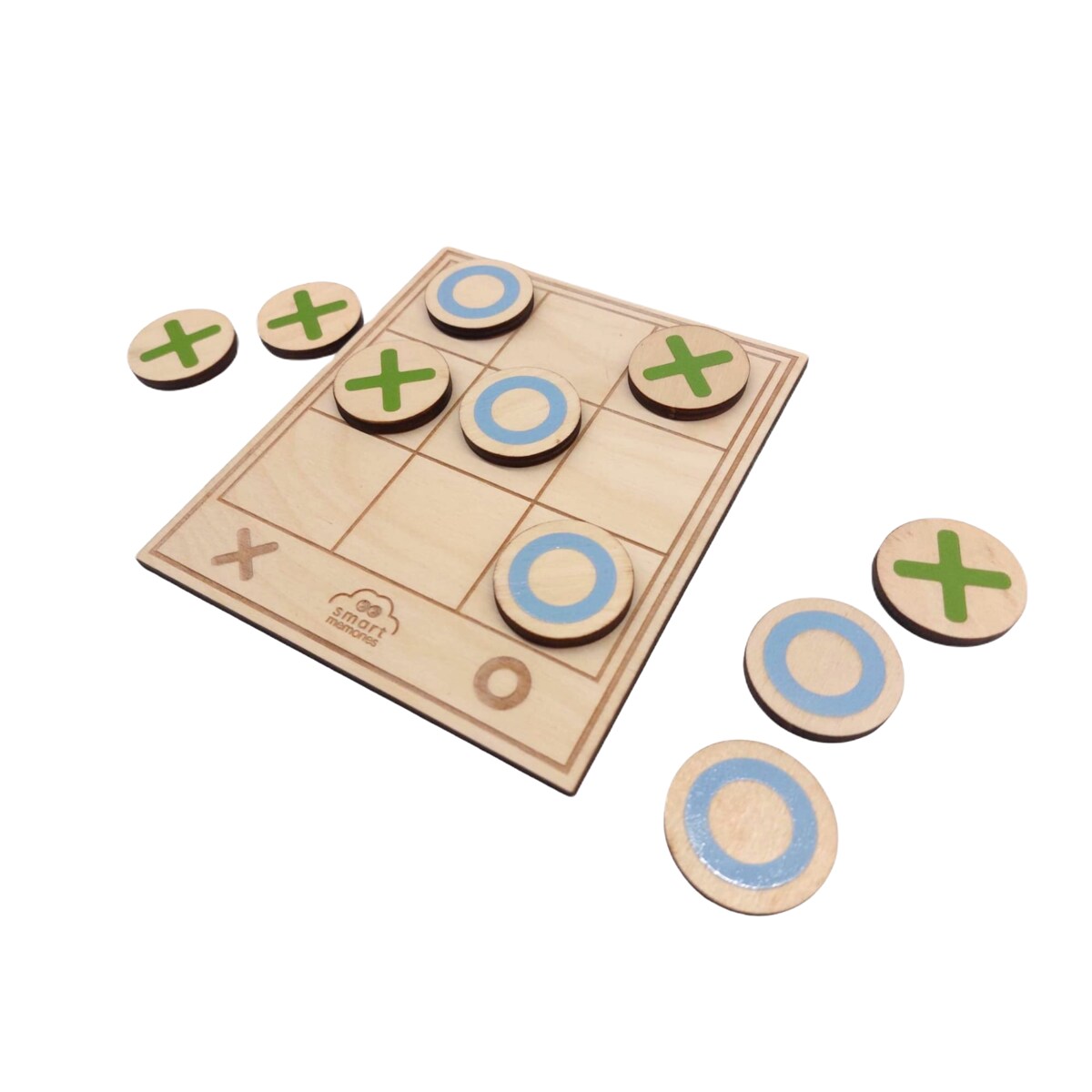 Drewniana gra logiczna dla dzieci - Kółko i krzyżyk