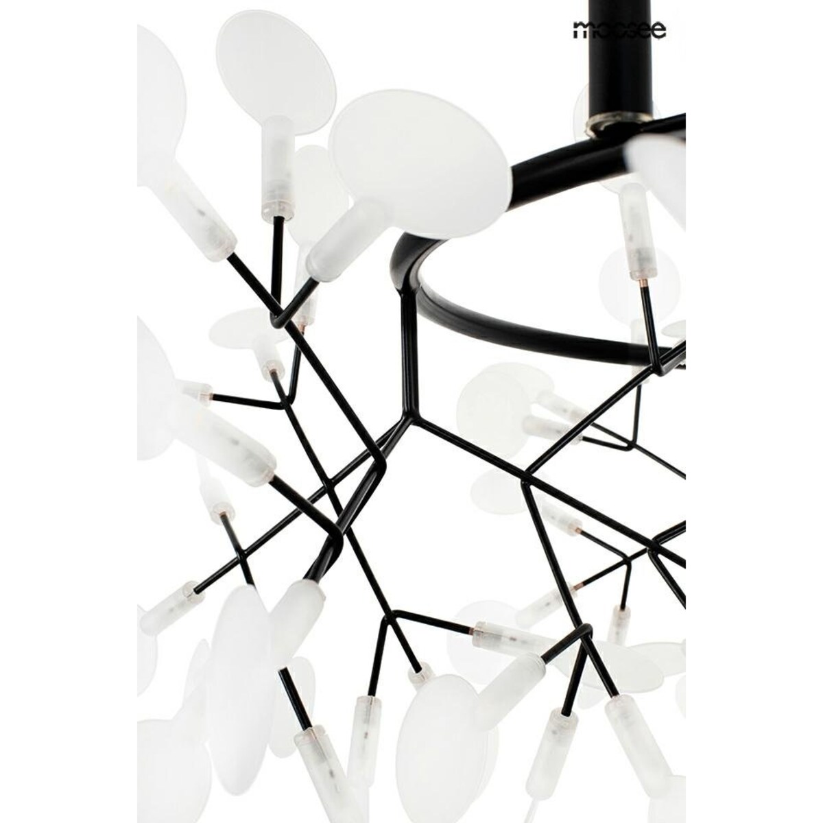 Wisząca lampa Flora MSE010100251 LED 64,8W nad stół czarna