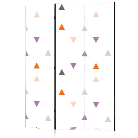 Parawan akustyczny Dla dzieci 135x172 cm 3-częściowy biały