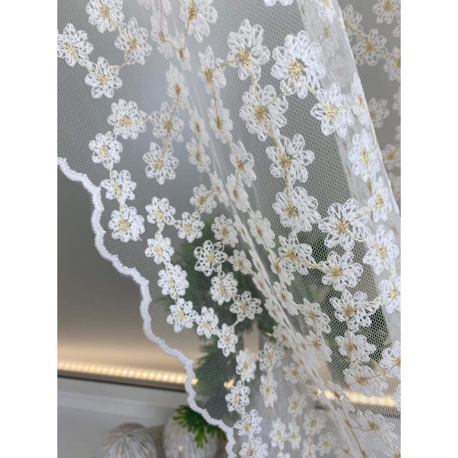 Firana bez prasowania Stokrotka 140x270 cm