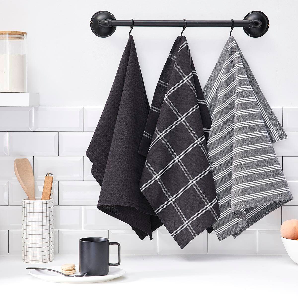 Ściereczki kuchenne bawełniane On, 3 sztuki, 50 x 70 cm