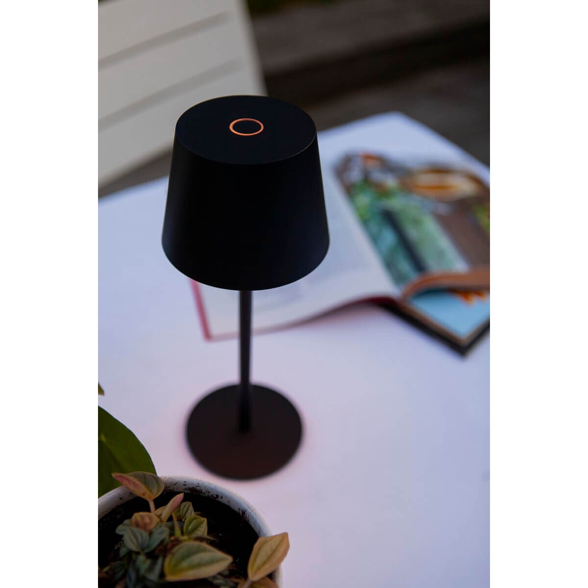 Regulowana lampka stojąca Roble 8500601012 Lutec IP54 LED 1,1W 3000K czarny