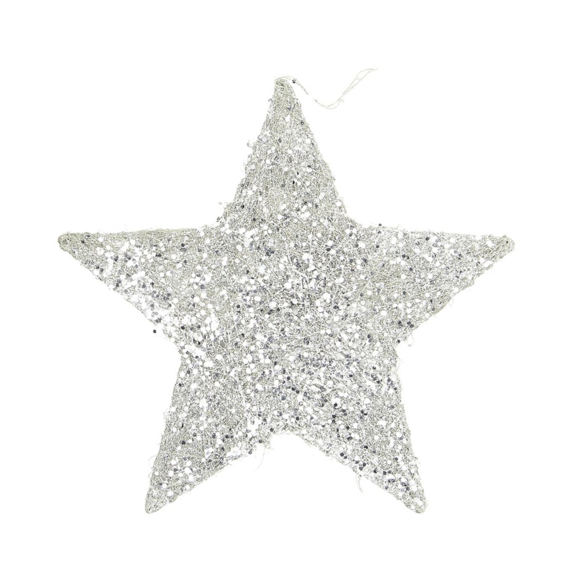 Ozdoba świąteczna Star Silver 25 cm boże narodzenie, święta, świąteczne, srebrny, 25x25x0,5 cm