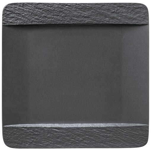 Talerz płaski kwadratowy Manufacture Rock, 28 x 28 x 2 cm, Villeroy & Boch