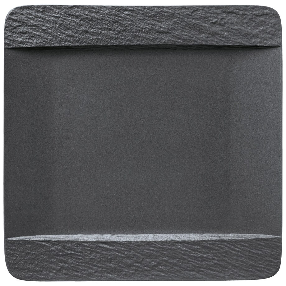 Talerz płaski kwadratowy Manufacture Rock, 28 x 28 x 2 cm, Villeroy & Boch