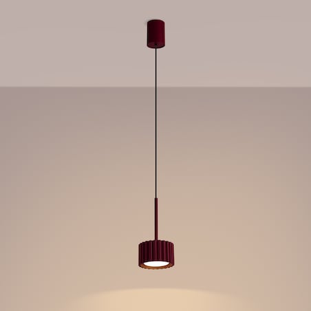 Lampa wisząca AURA 1 burgund Gx53