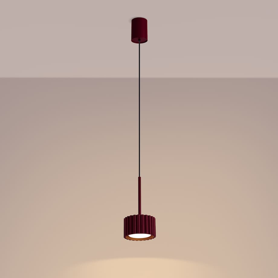 Lampa wisząca AURA 1 burgund Gx53