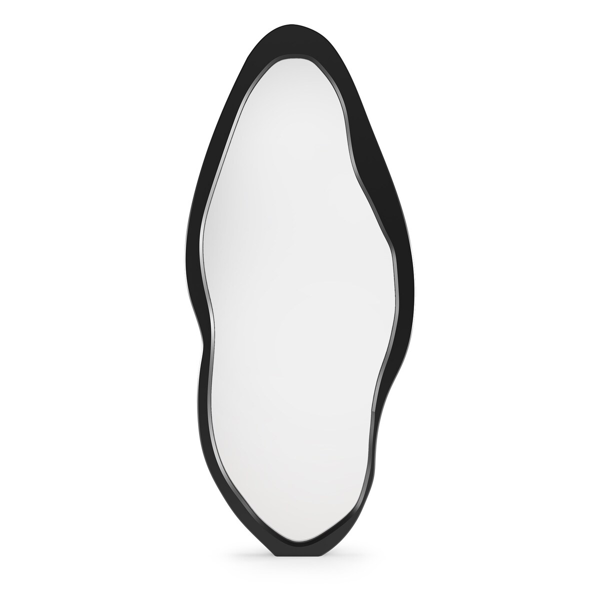 Lustro wiszące nieregularne 180x80 cm czarne