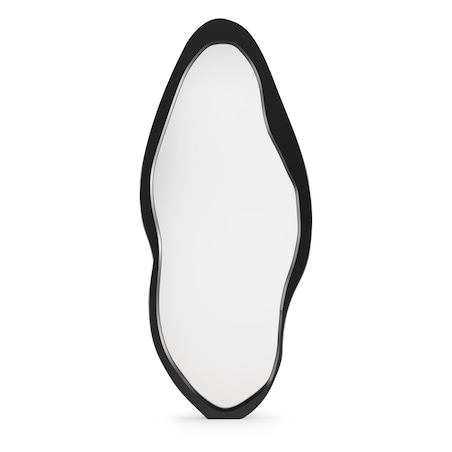 Lustro wiszące nieregularne 180x80 cm czarne