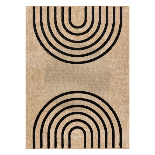 Dywan SPARK 0688 beż / czarny - 160x220 cm