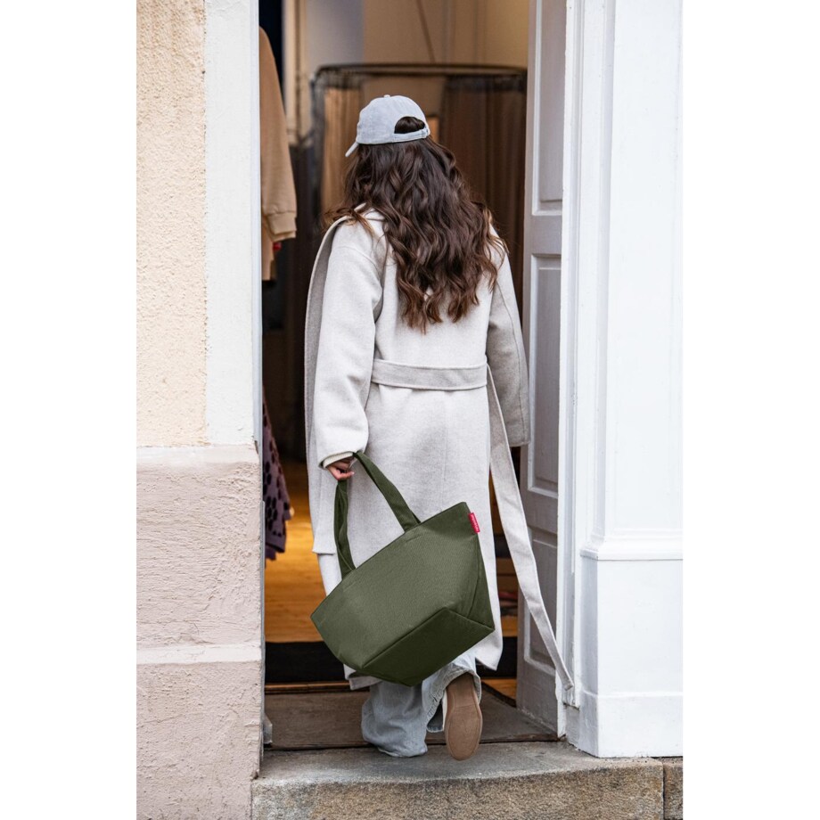 Torba SHOPPER M, cord dark matcha