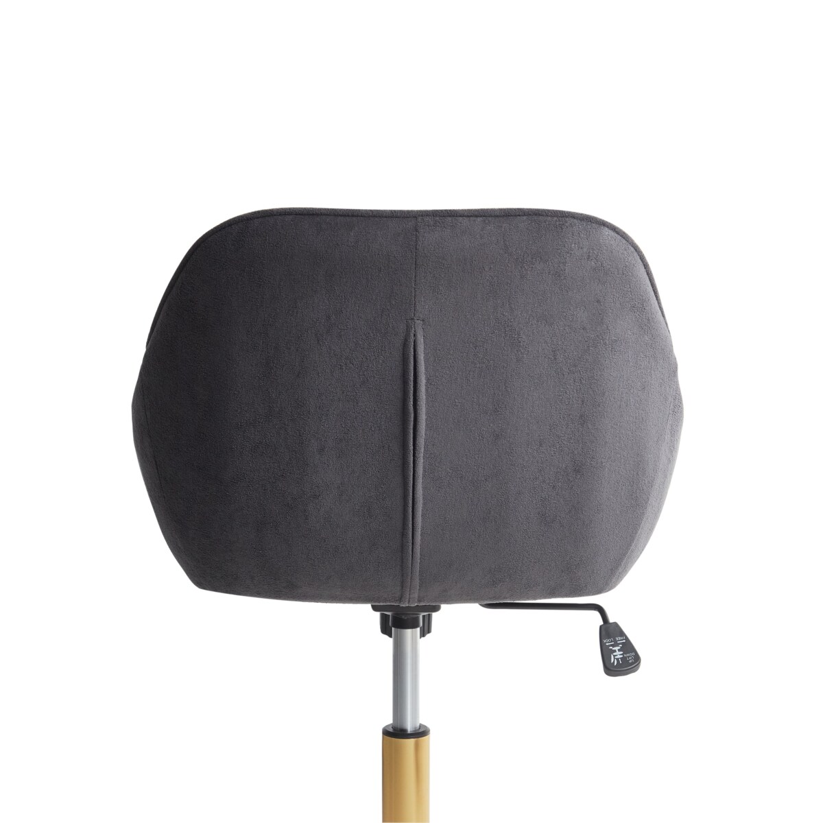 Krzesło biurowe Obrotowy BARDSDALE Welur Ciemnoszary