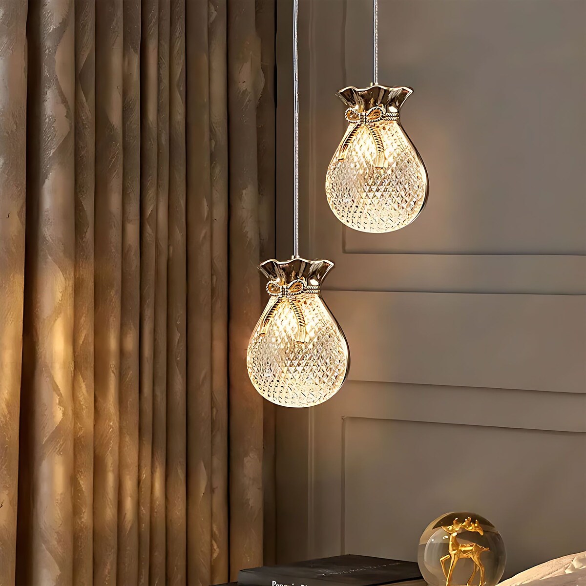 Lampa Sufitowa Wisząca Lhj107-1Cp Gold Złoty, Różowe Złoto, Metal