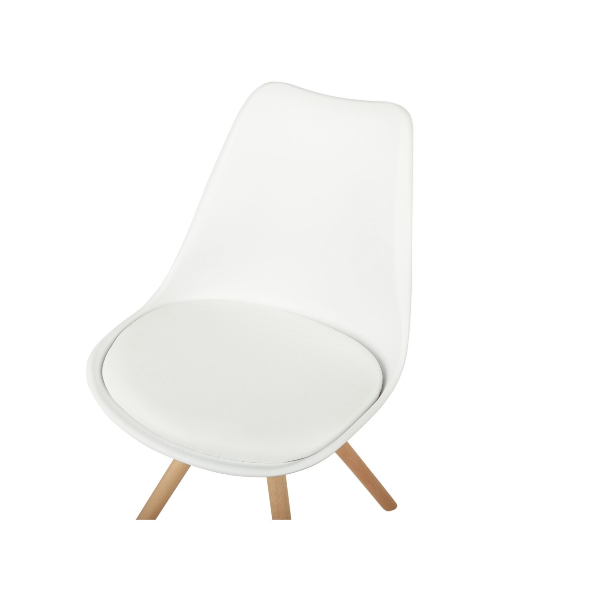 Zestaw 2 krzeseł do jadalni biały DAKOTA