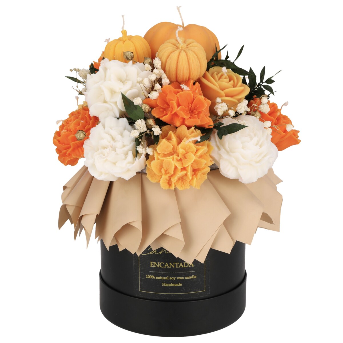 Świeca sojowa ZAPACHOWA świeczka JESIENNA dynia FLOWERBOX pumpkin BUKIET