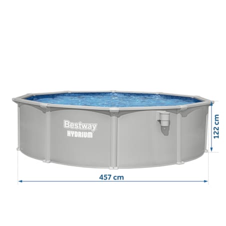 Basen stelażowy Hydrium 457x122 Bestway całoroczny 56384 zestaw