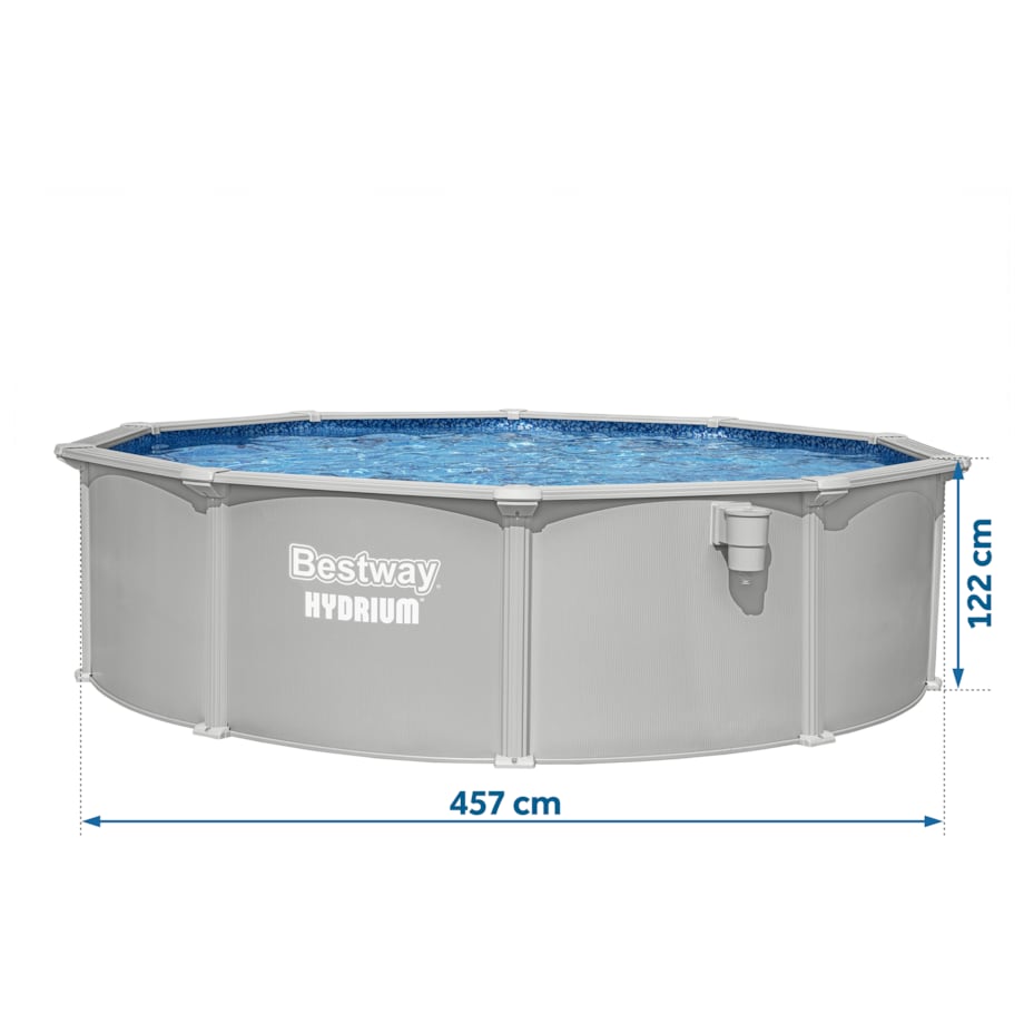 Basen stelażowy Hydrium 457x122 Bestway całoroczny 56384 zestaw