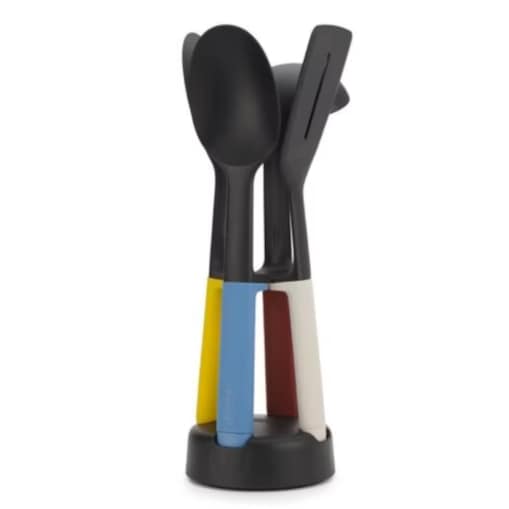 Zestaw 4 narzędzi kuchennych + podstawka Elevate, 32.5 x 14 x 12 cm, Joseph Joseph