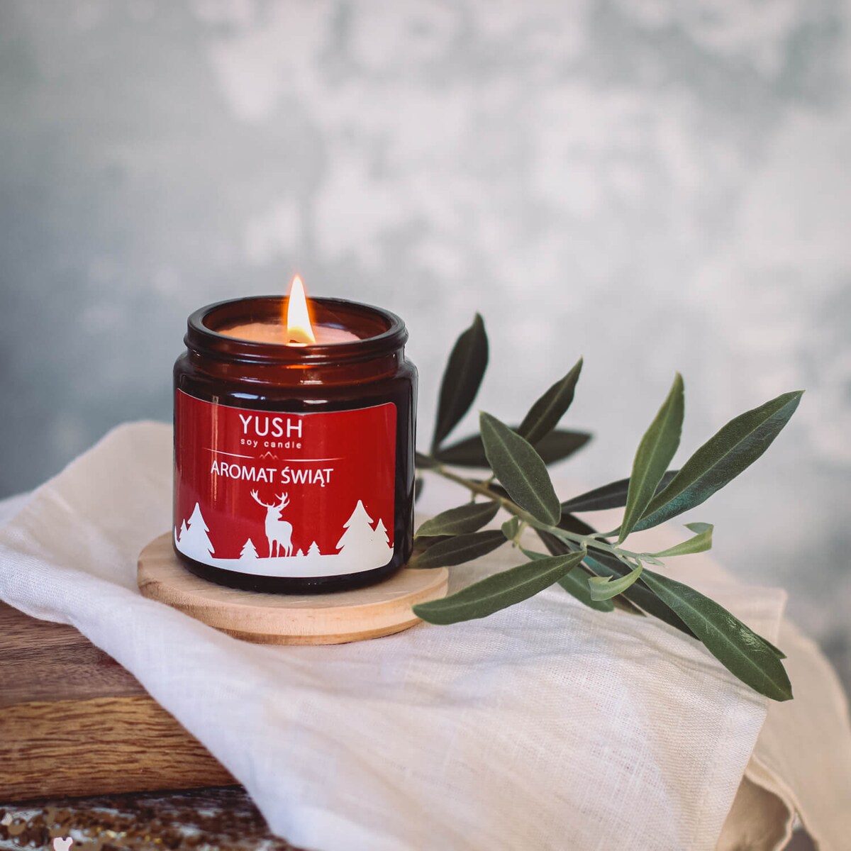 Jesienna Aura - Świeca Sojowa - YUSH - 120ml