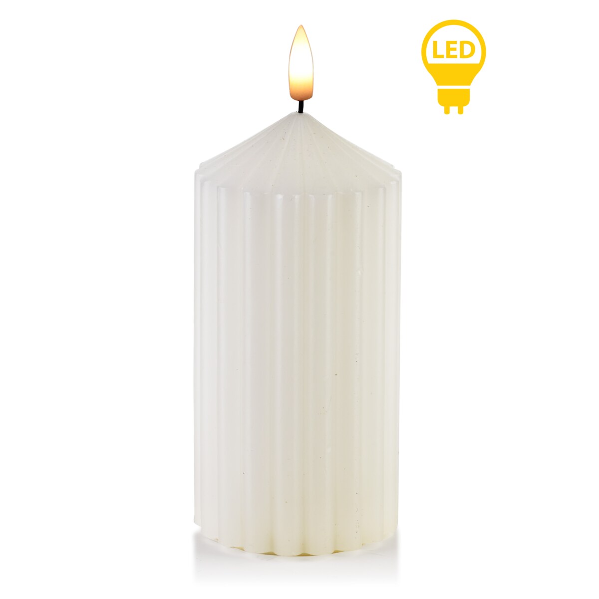 IDALIA Świeca LED 7x7xh19cm