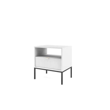 Szafka nocna MILONA 54 cm biała mat