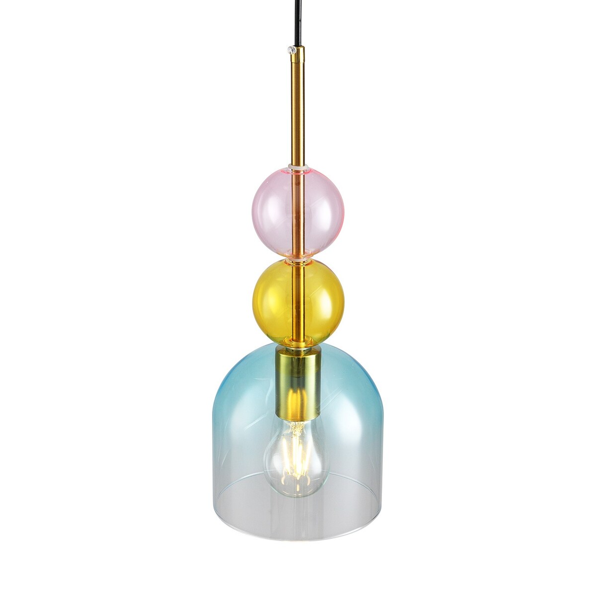 Lampa wisząca PASTELLO BLUE kolorowa 15 cm