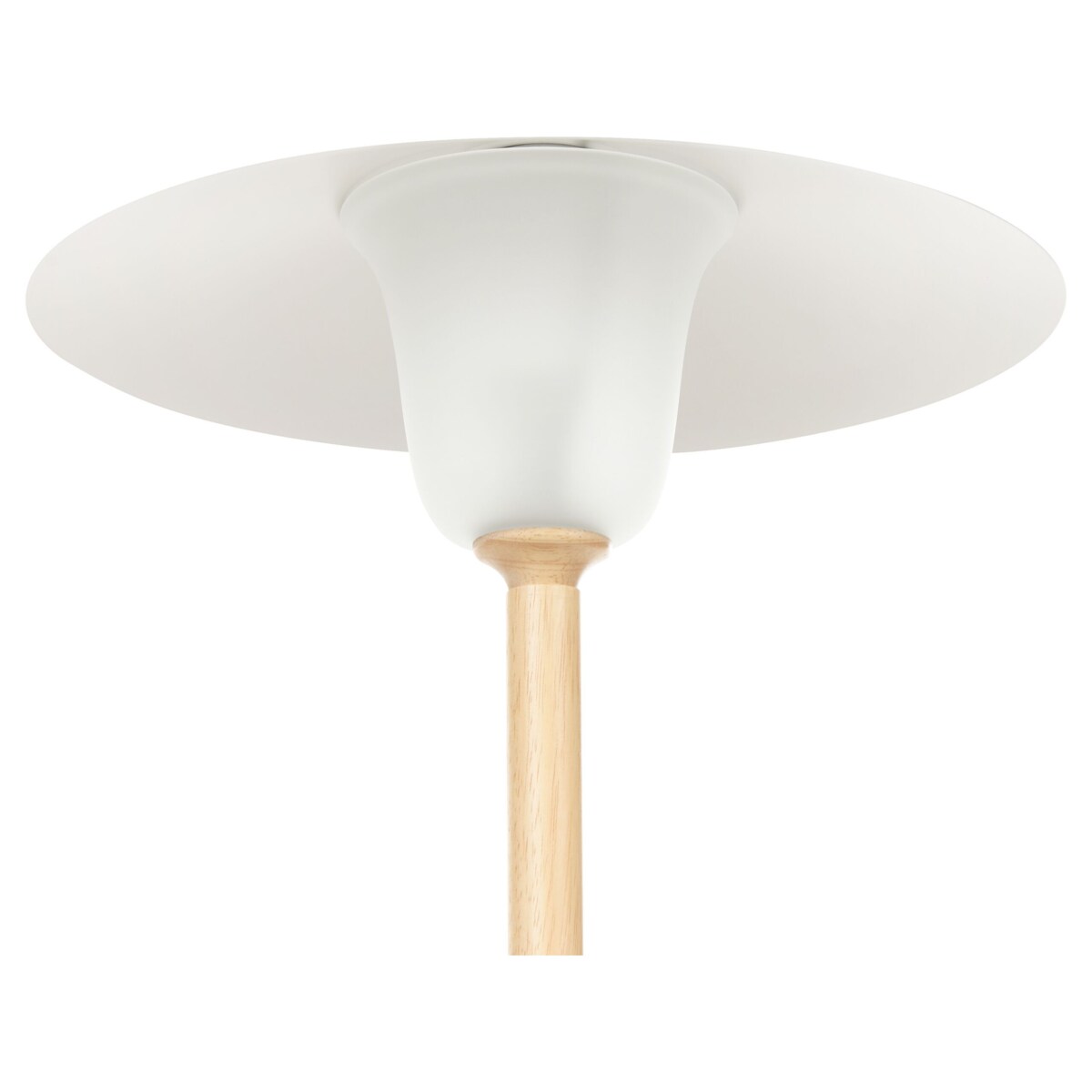 Lampa podłogowa drewniana biała MOPPY