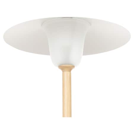 Lampa podłogowa drewniana biała MOPPY