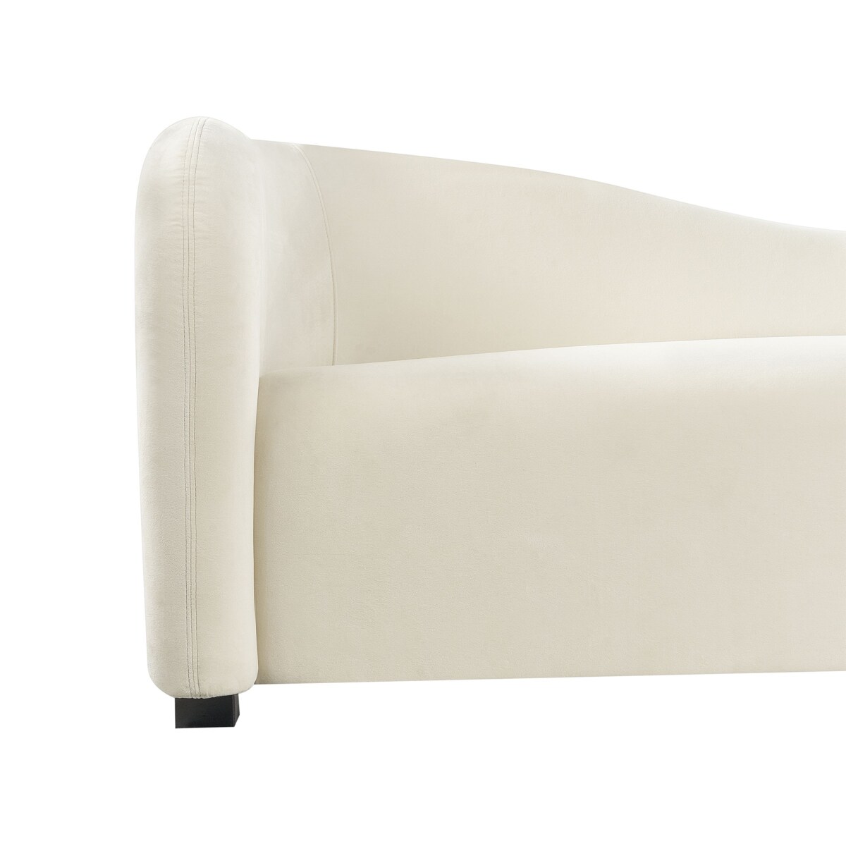 Komplet wypoczynkowy dla 5 osób VELTADA Welur Złamana biel