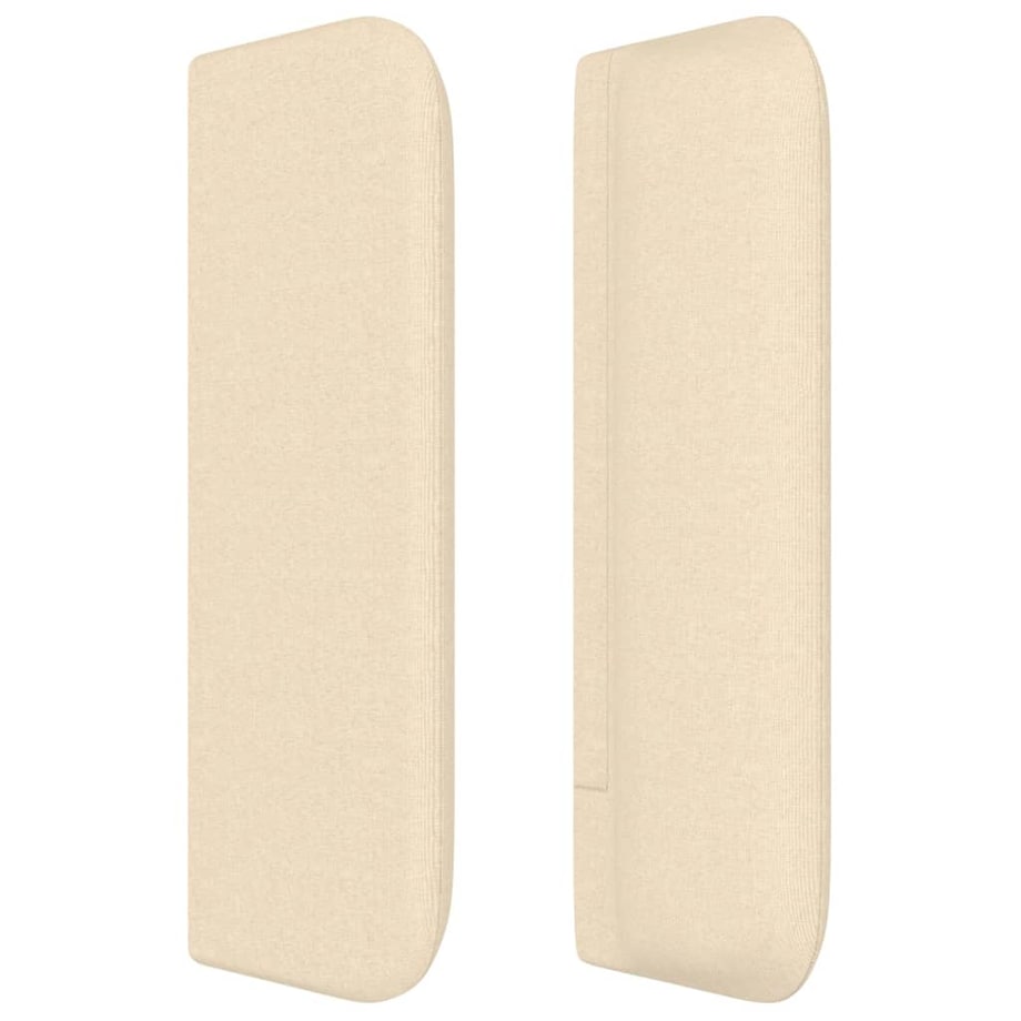 vidaXL Zagłówek uszak, kremowy, 163x16x78/88 cm, tkanina