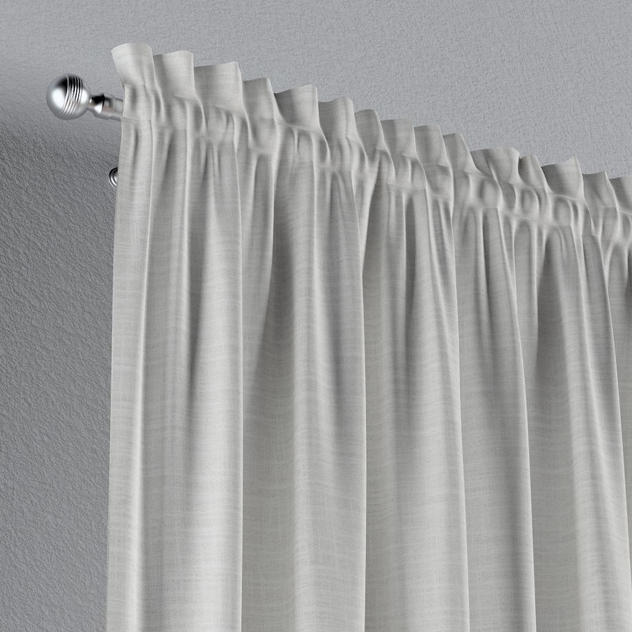 Zasłona na kanale z grzywką 1 szt. 130x245 ecru