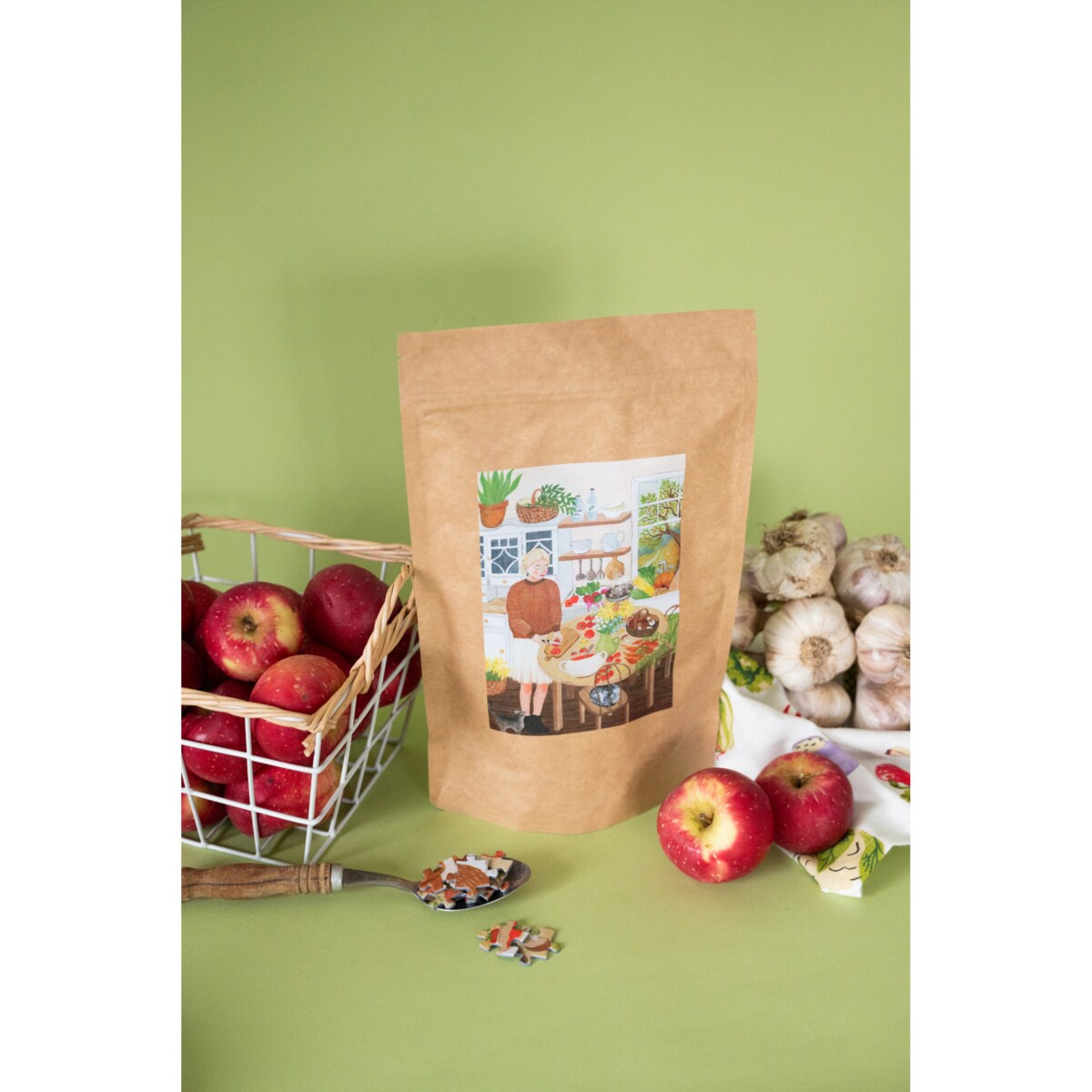 Muno Puzzle "Domowe Przetwory" by Asia Spettel Puzzle 500 el. w eco woreczku