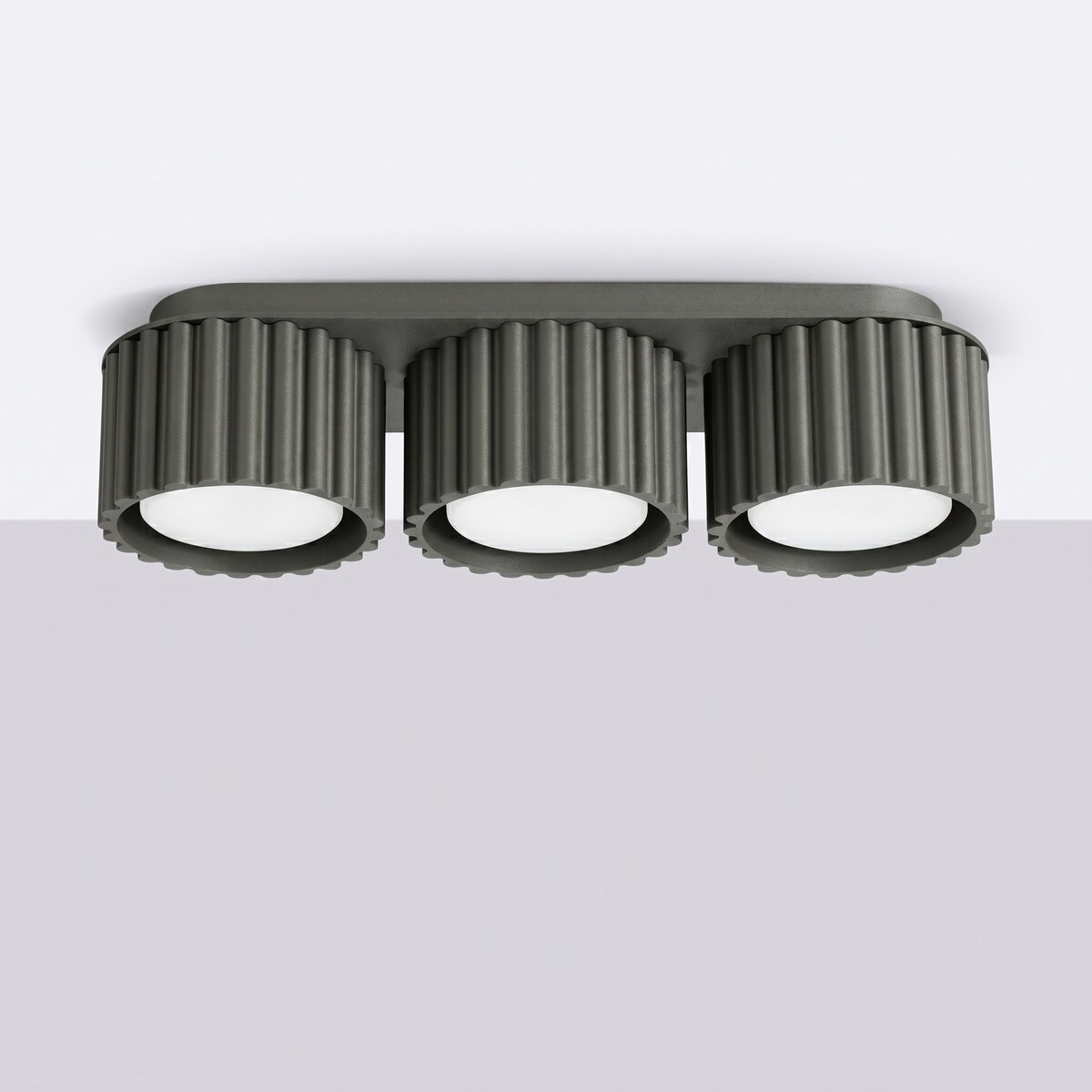 Plafon AURA 3 czarny Gx53